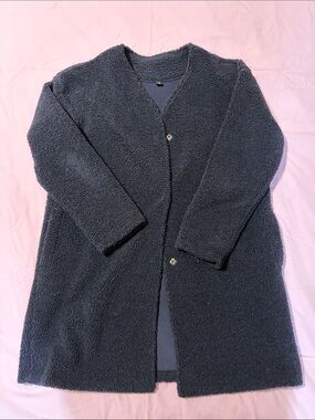 Uniqlo Women's Teddy Coat with Button Front